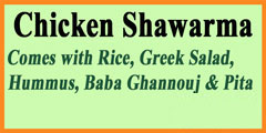 Chicken Shawarma